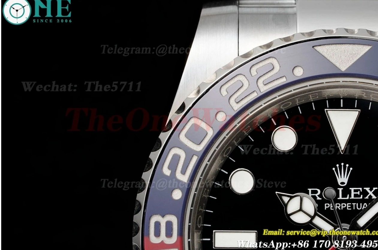 SS II GMT VR3285 40mm Oys EWEF Black Master SS Pepsi 126710 Dial 0423